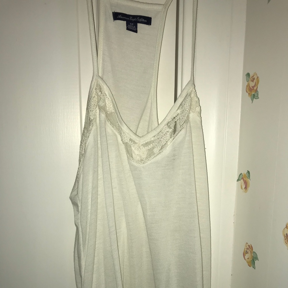 American Eagle White lace tank top